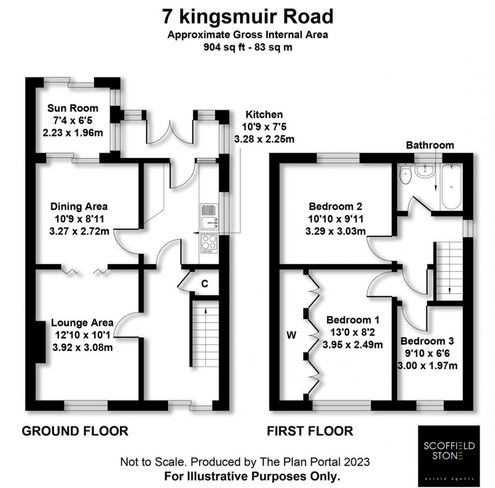 Floorplan for Kingsmuir Road, Mickleover, Derby