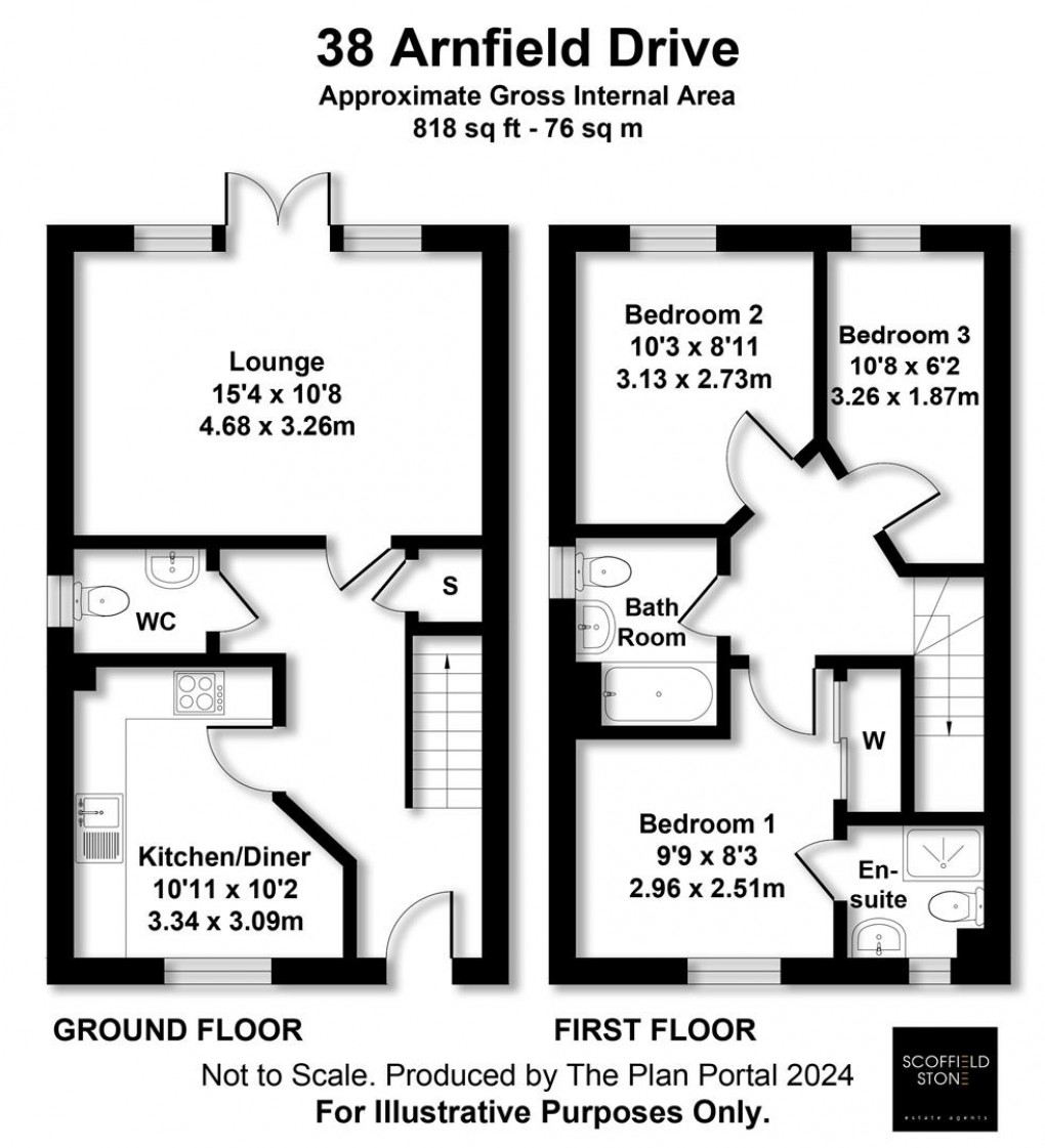 Floorplan for Arnfield Drive, Hilton