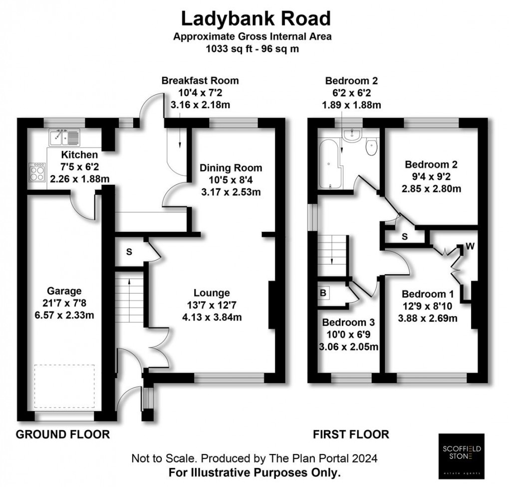 Floorplan for Ladybank Road, Mickleover, Derby