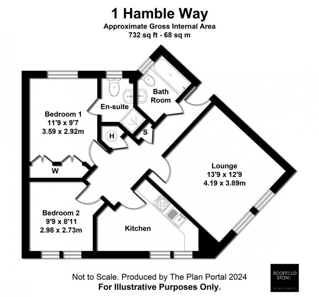 Floorplan for Hamble Way , Hilton