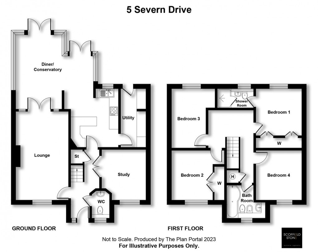 Floorplan for Severn Drive, Hilton, Derby