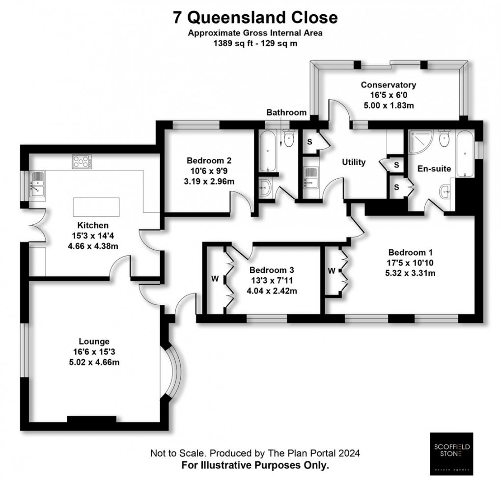 Floorplan for Queensland Close, Mickleover