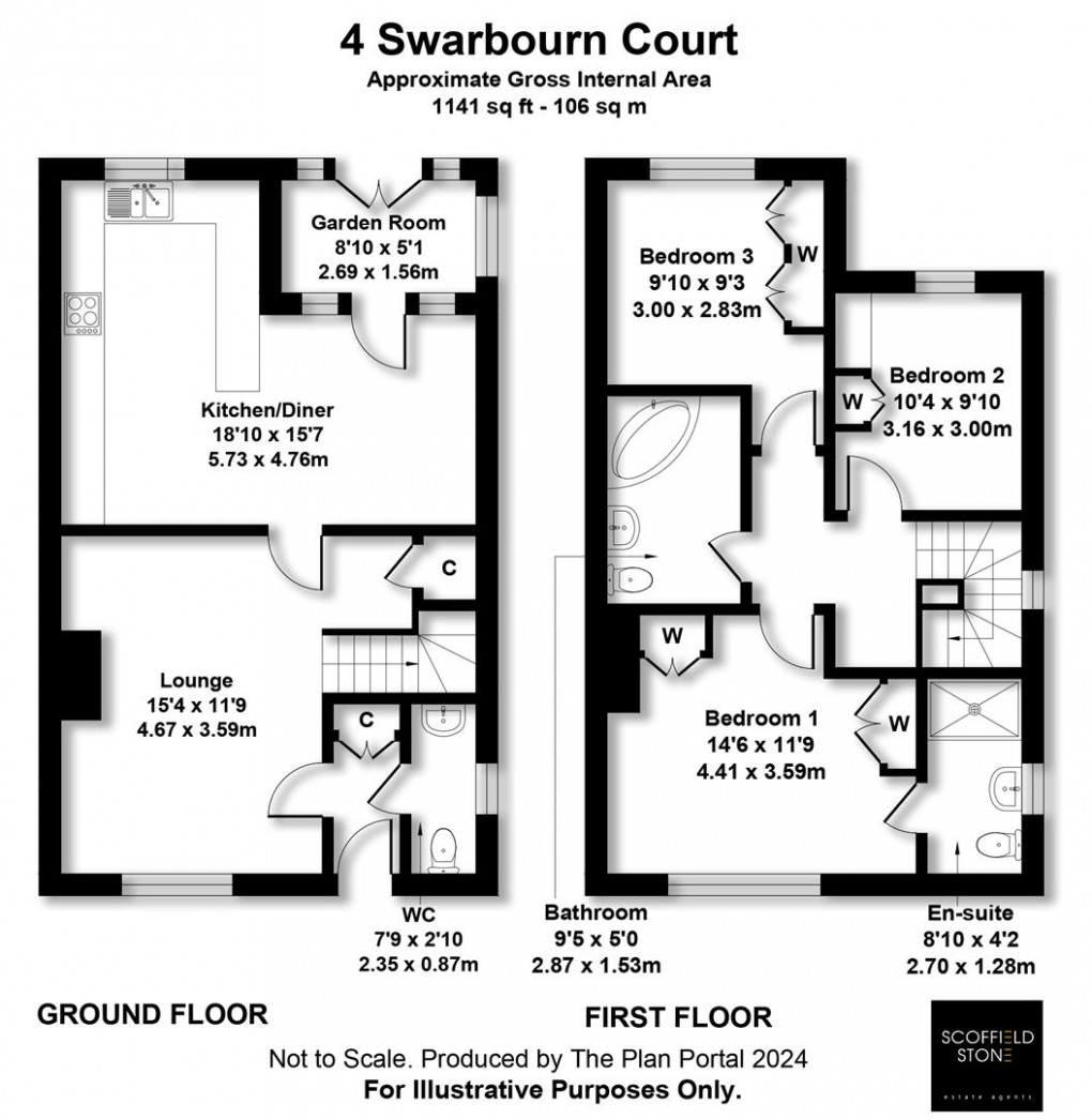 Floorplan for Swarbourn Court, Newborough