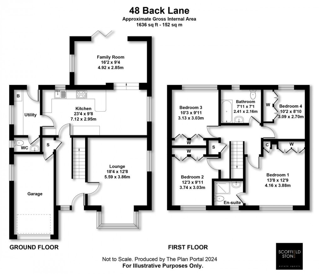 Floorplan for Back Lane, Hilton