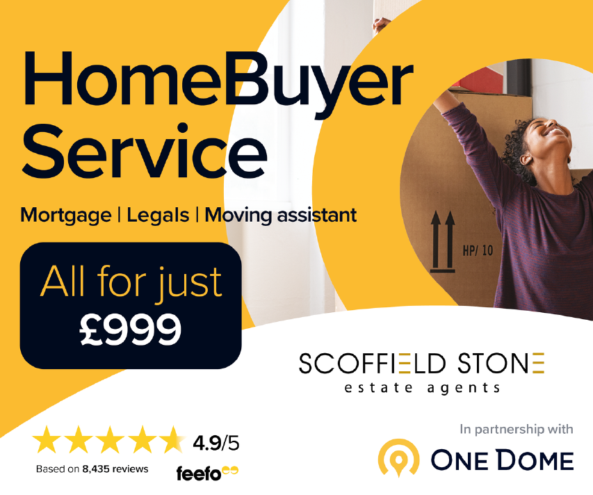 Scoffield Stone HomeBuyer Service – mortgage, legals & moving support for £999.